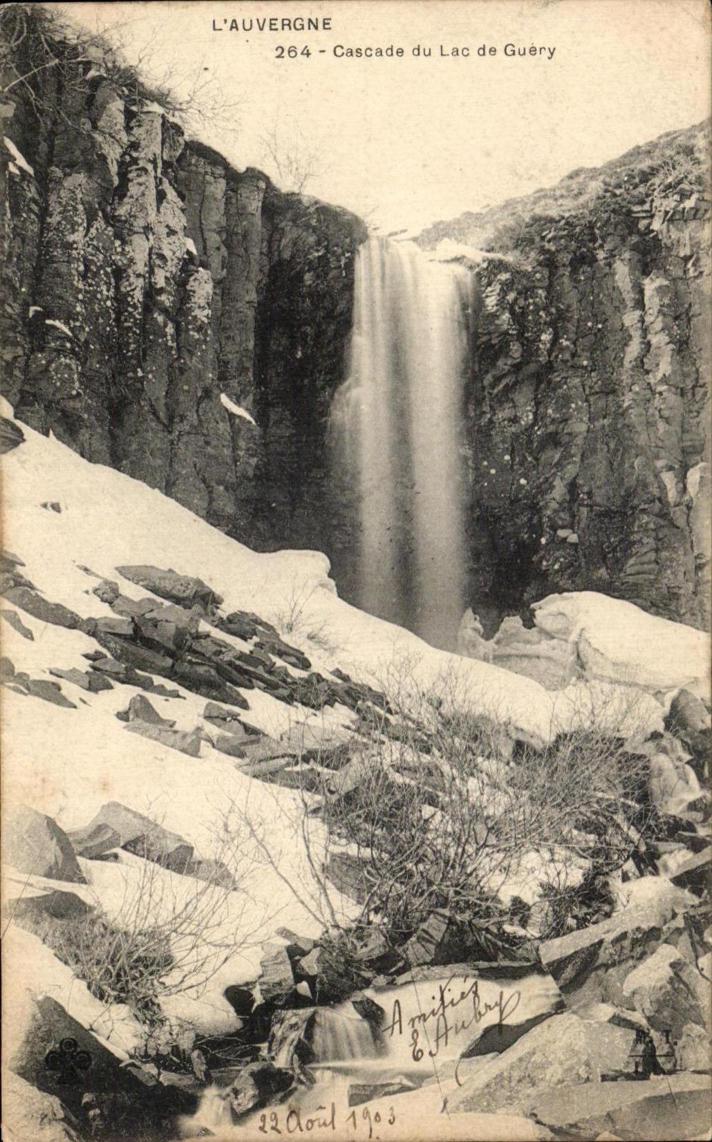 CPA Auvergne Cascades of the Lake Guery