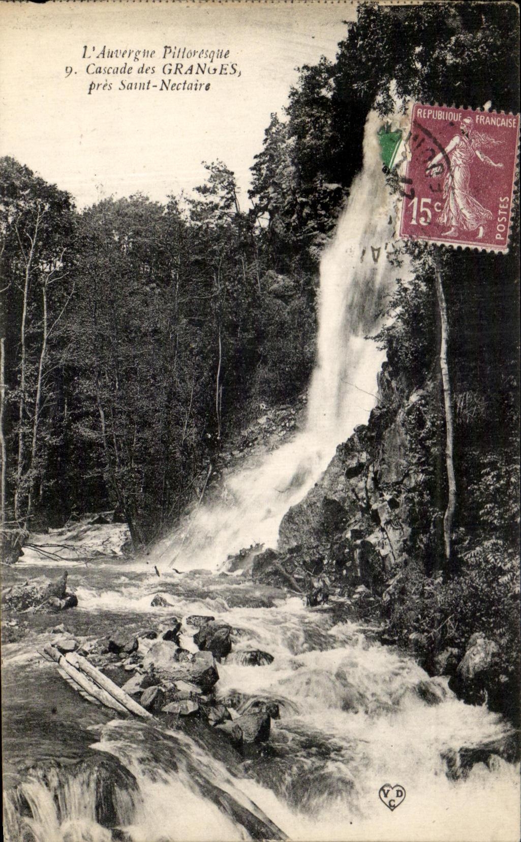CPA Cascades of the Barns close Saint Nectair