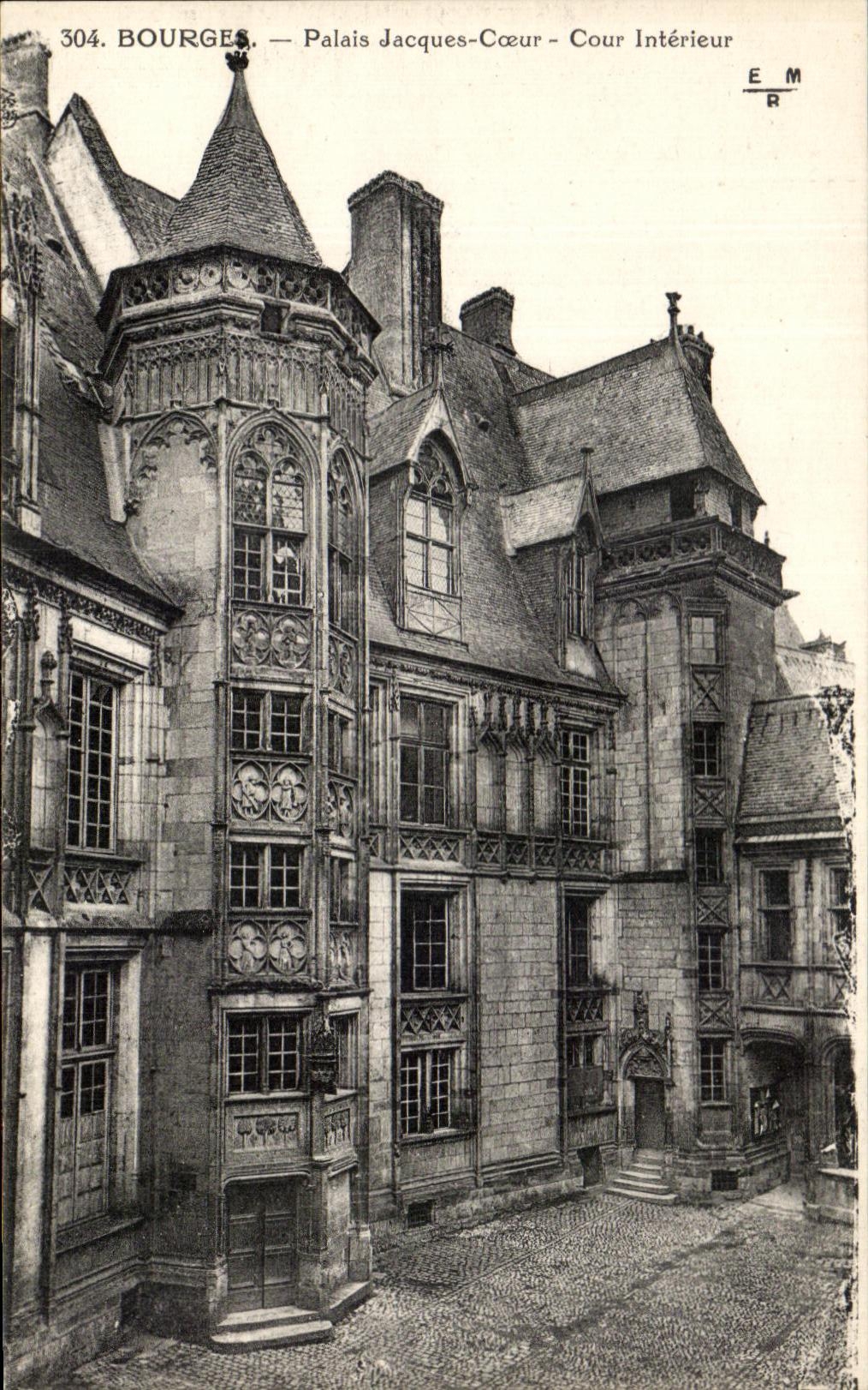 Corte interior del corazon de Jacques del paladar de CPA Bourges