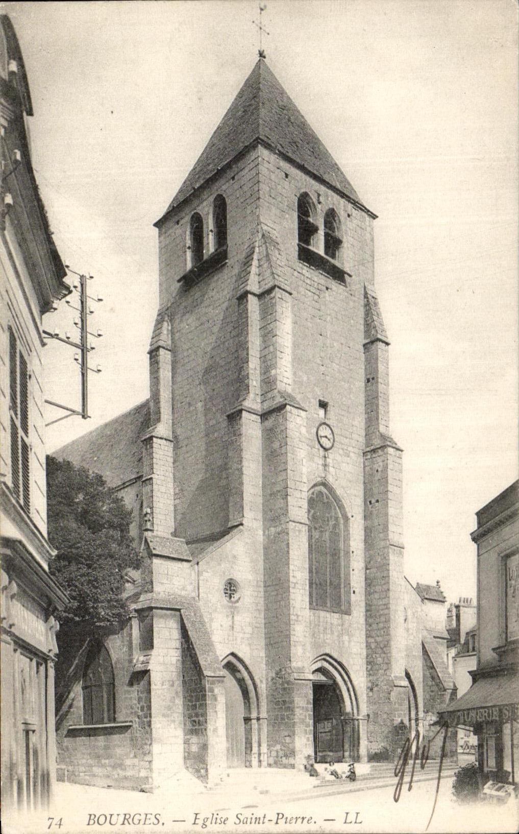 CPA Bourges Church Saint Pierre