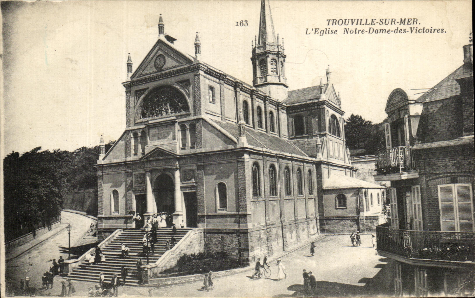 CPA Trouville On Sea the Notre Dame Church of the Victories