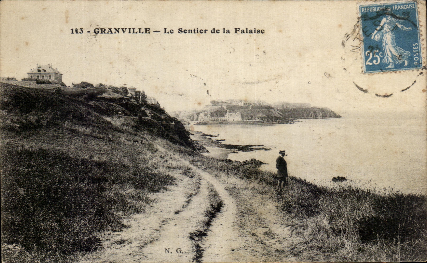 CPA Granville Le Sentier de la Falaise