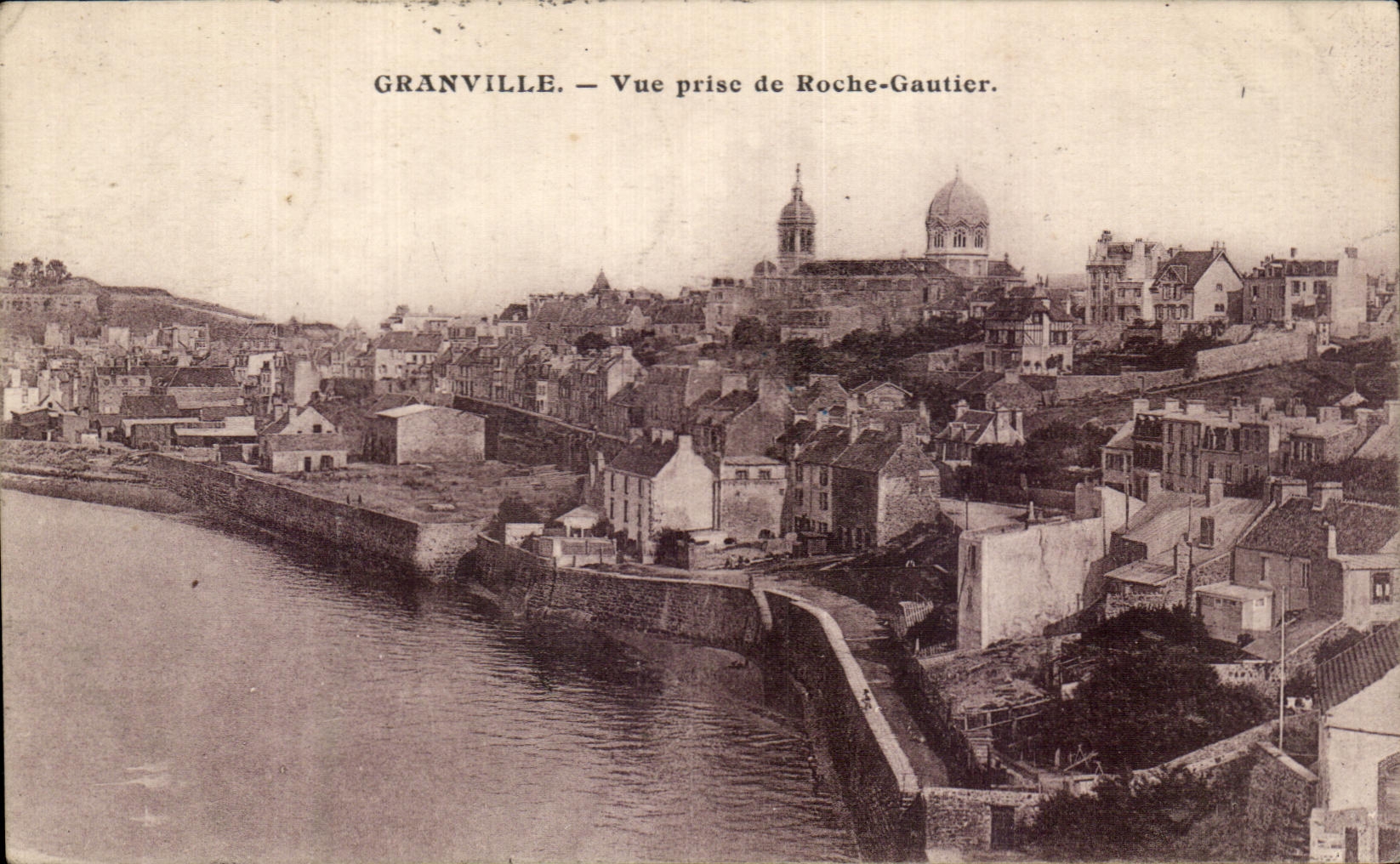 CPA Granville Vue prise de Roche Gautier