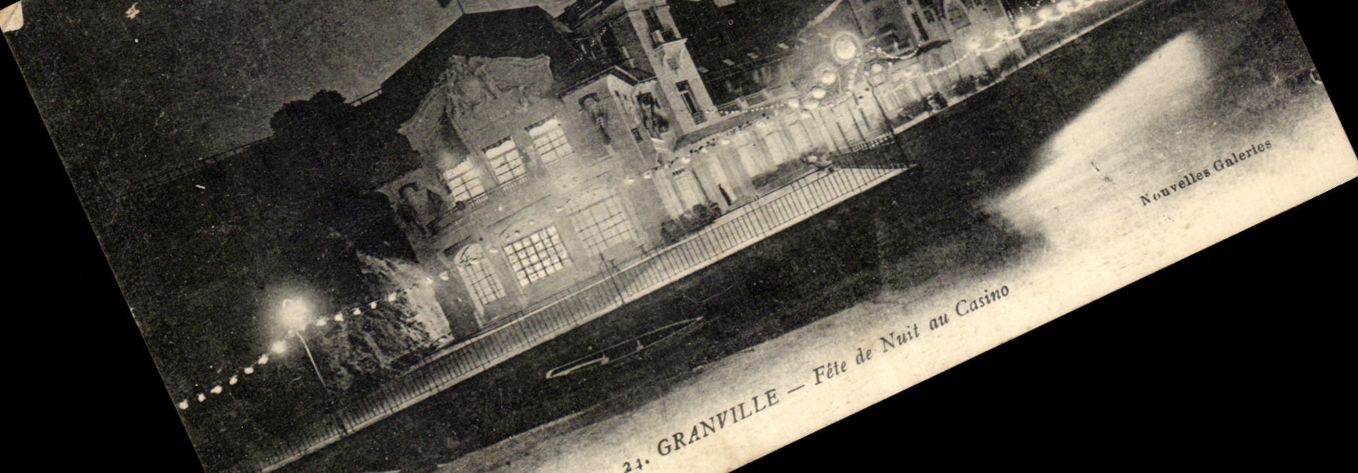 CPA Granville Fete de Nuit au Casino