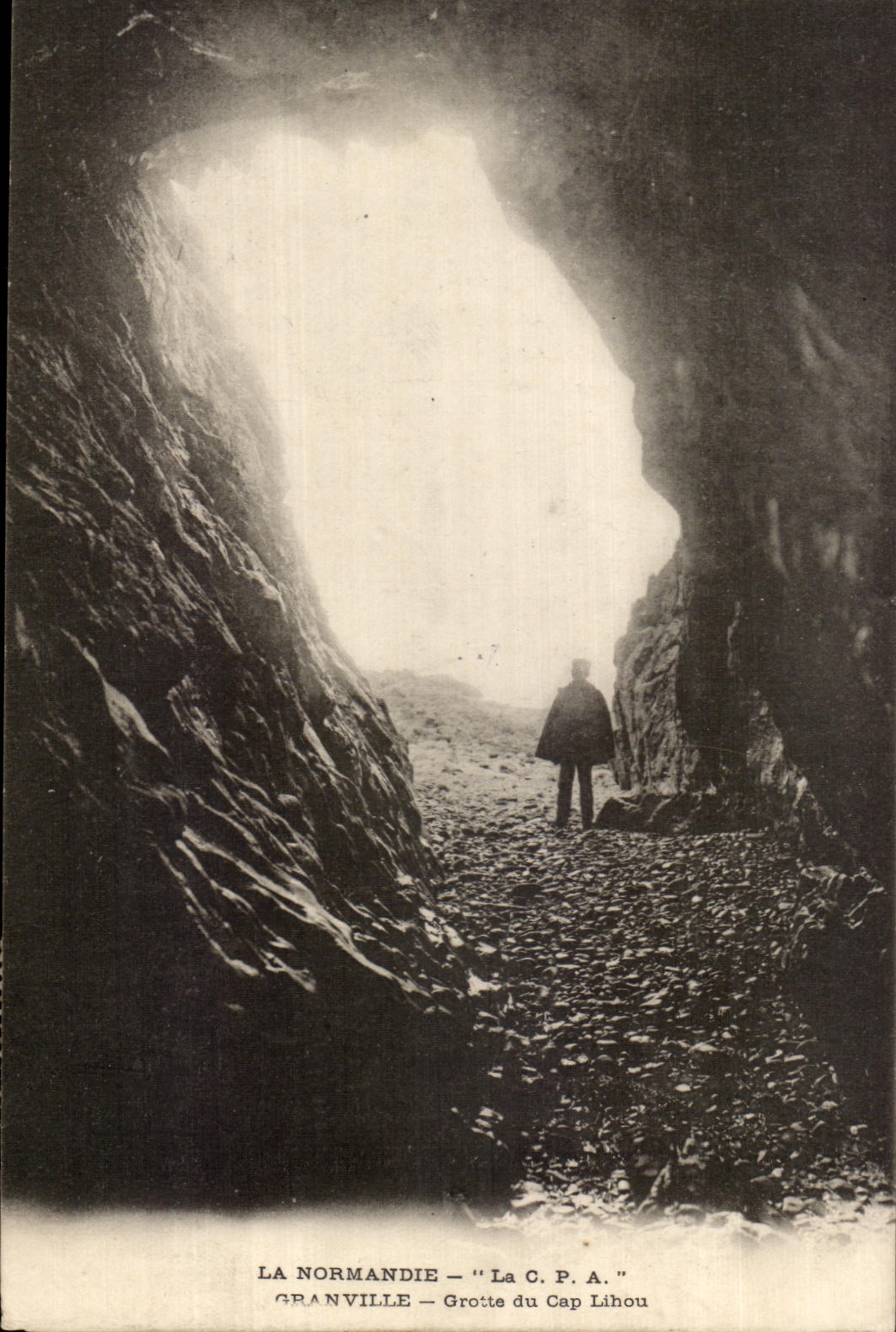 CPA La Normandie Granville Grotte du Cap Lithou