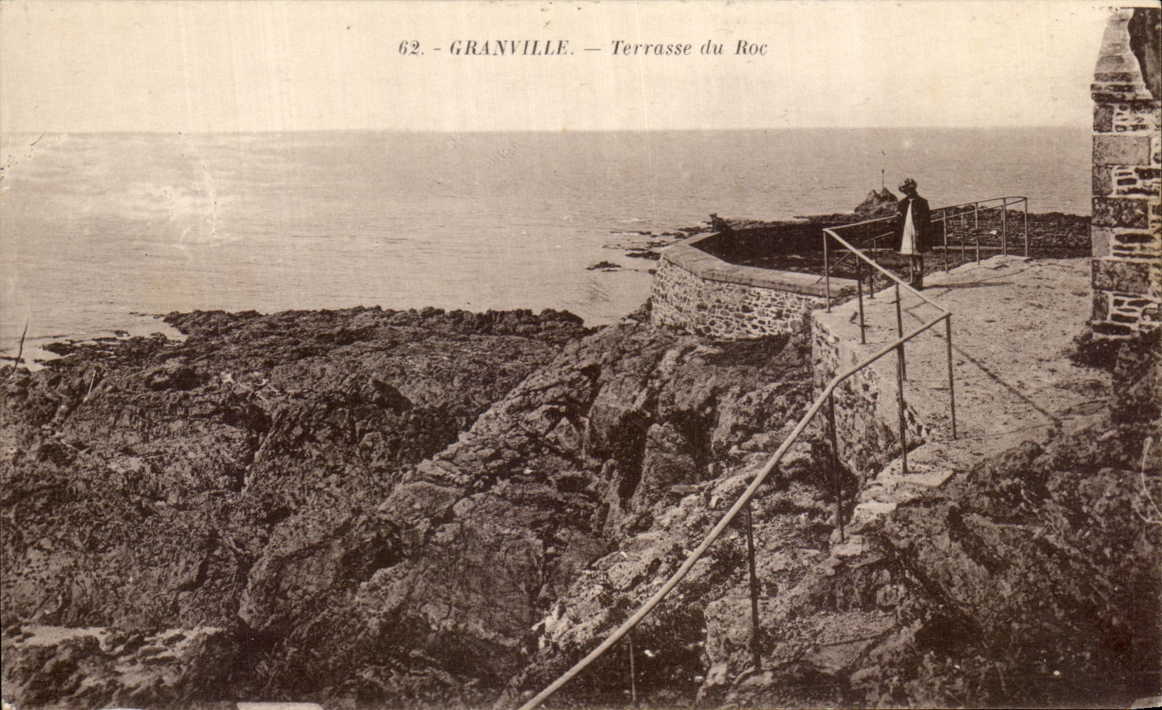 CPA Granville Terrasse du Roc