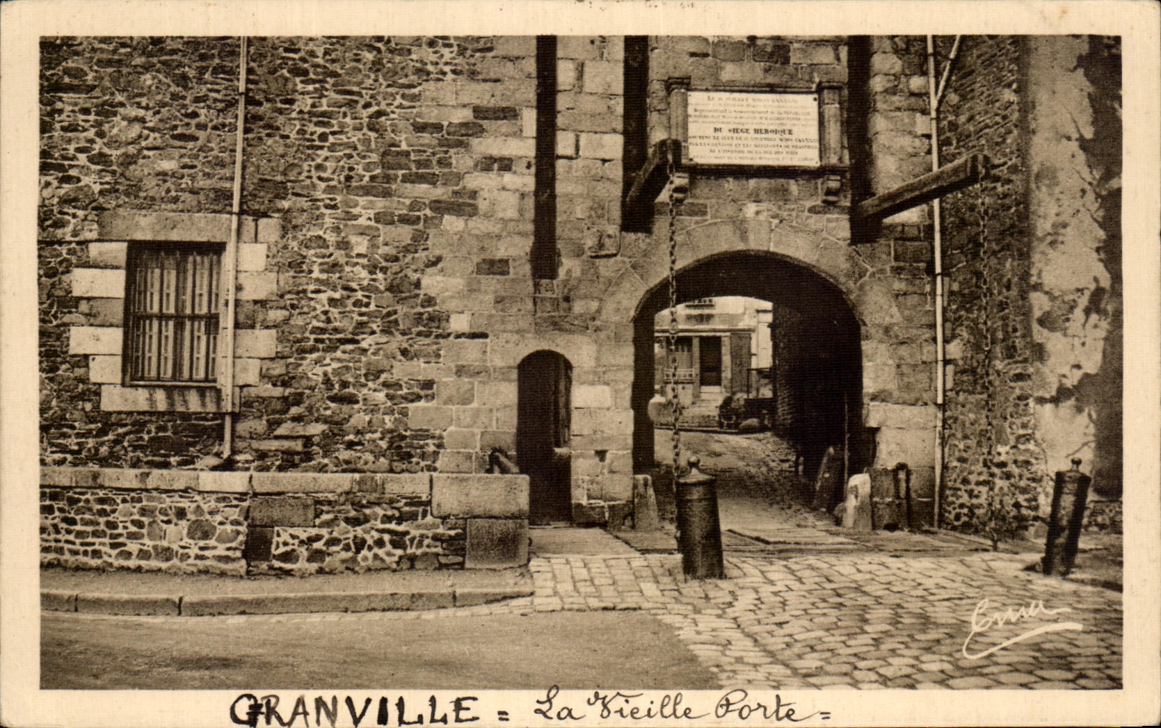 CPA Granville La vieille Porte