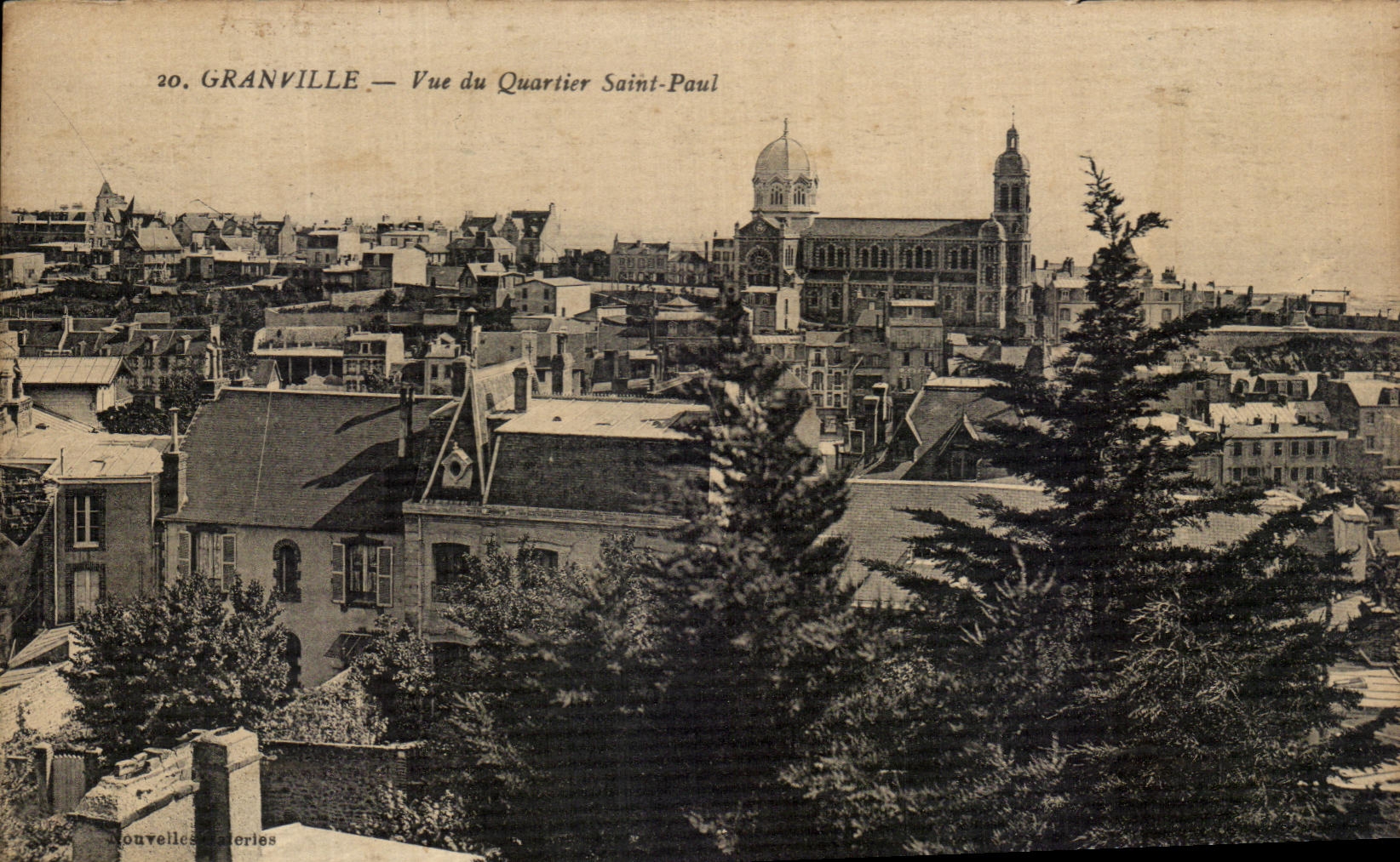 CPA Granville Vue du Quartier Saint Paul