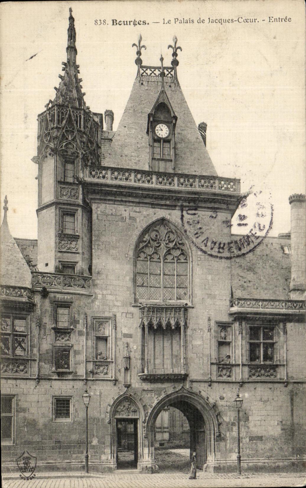 CPA Bourges la entrada del corazon de Jacques del paladar