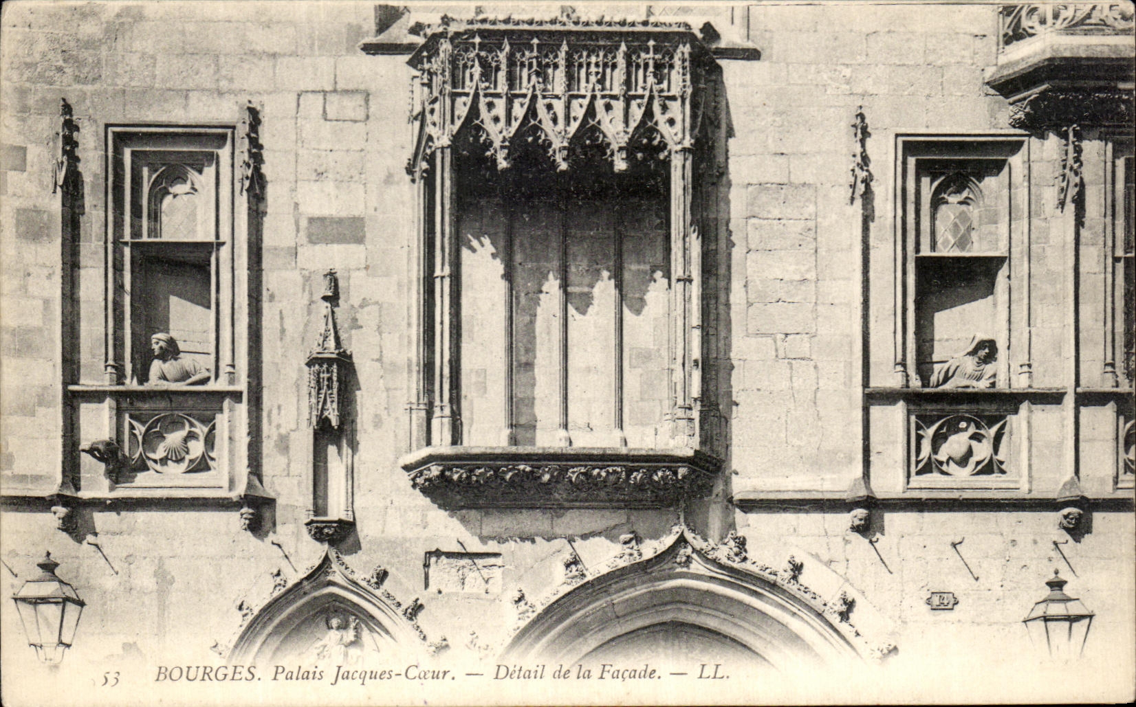 Detalle del corazon de Jacques del paladar de CPA Bourges del ataque frontal