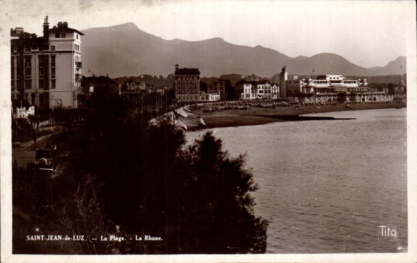 CPA Saint Jean de Luz the Beach Rhune