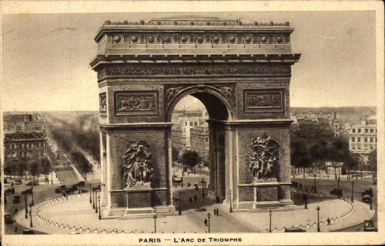 CPA Paris L'Arc De Triomphe