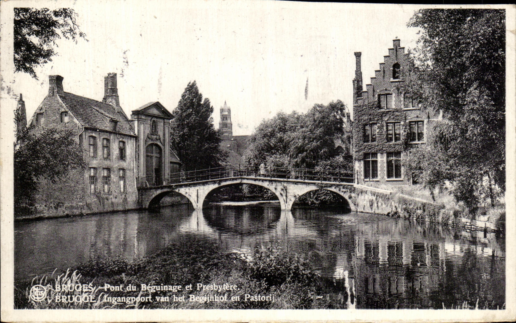 CPA Bruges Bridge Of Beguinage And Presbytere