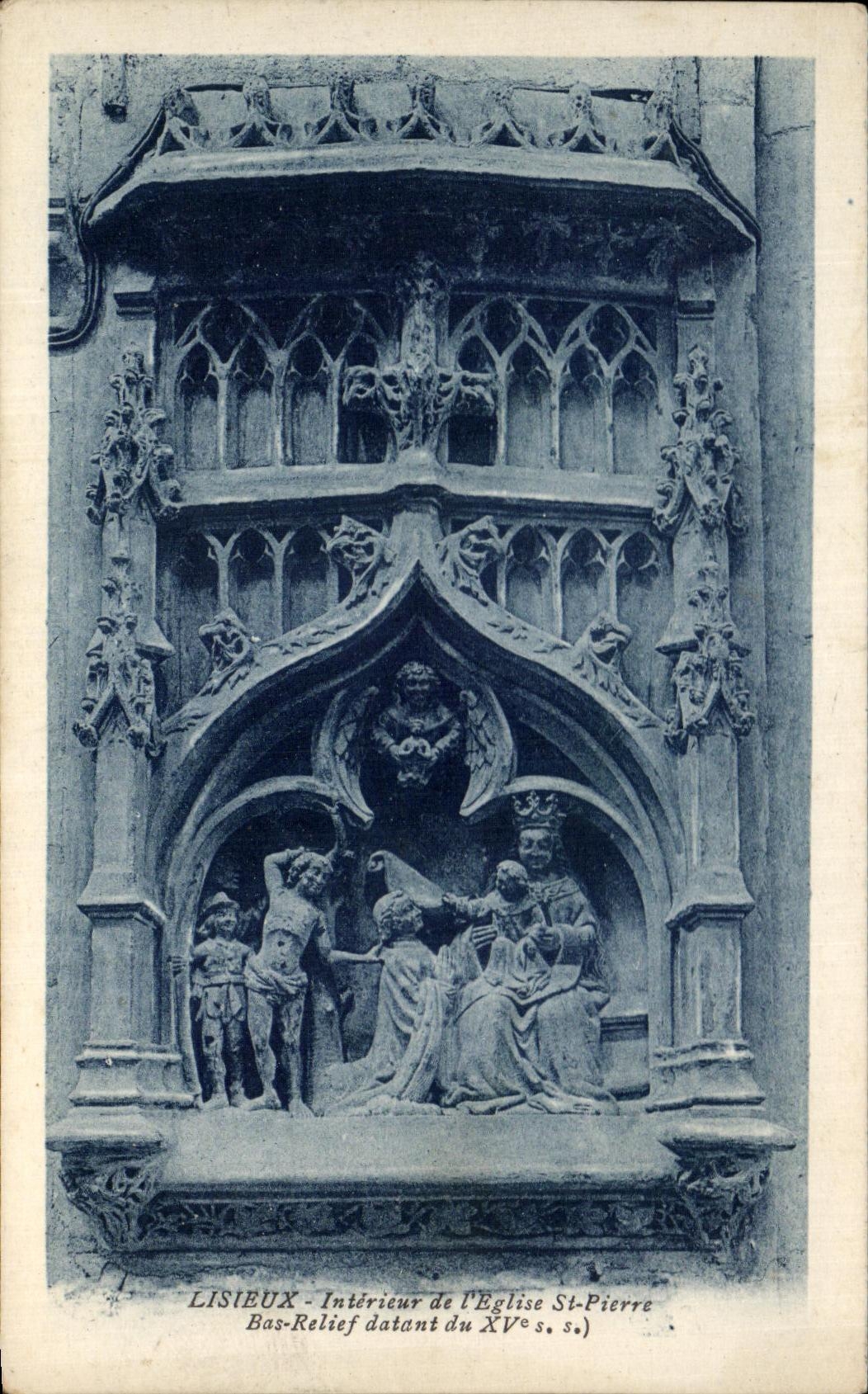 CPA Lisieux Interieur Of the Church St hones Bas Relief
