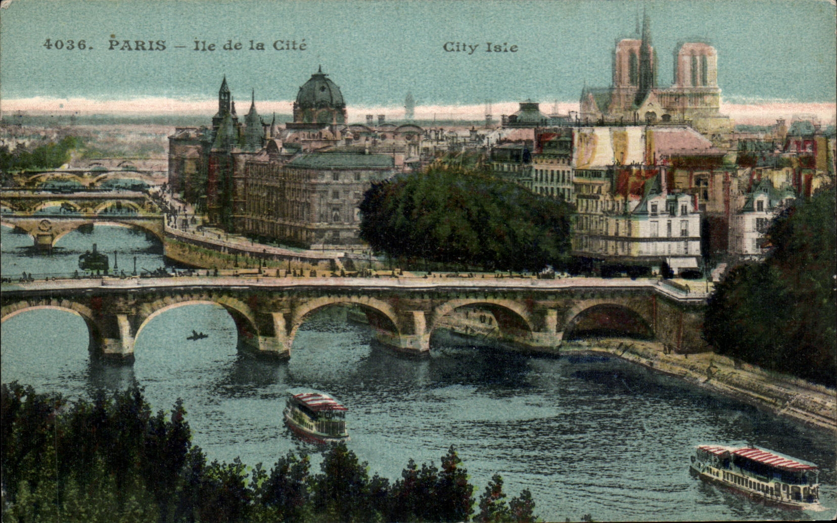 CPA Paris Ile La Cite Notre Dame