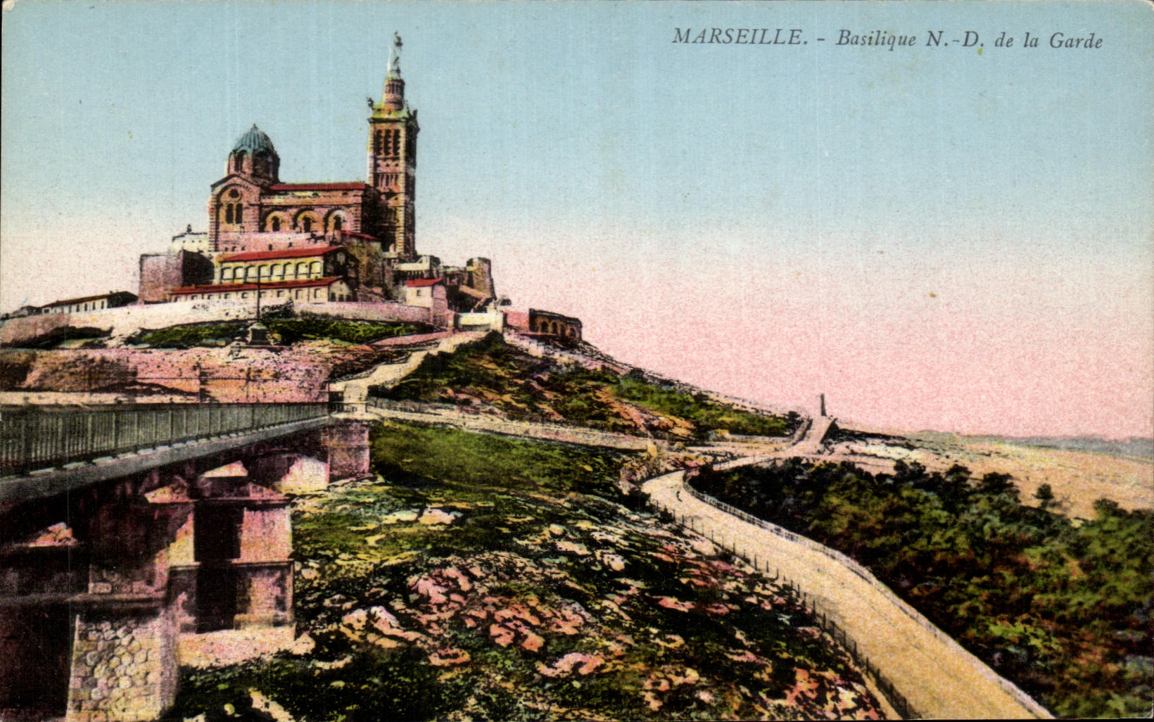 CPA Marseille Basilique ND De La Garde