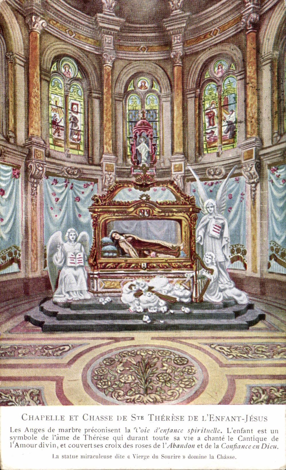 CPA Vault And Chasse De co Therese Of the Jesus Child Anges De Lisieux Marble