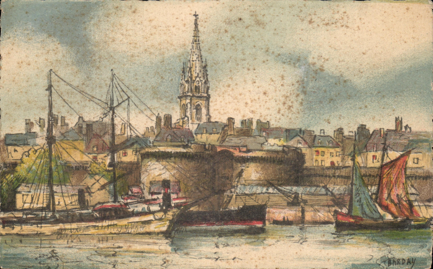 Santo Malo de CPA los barcos de las paredes