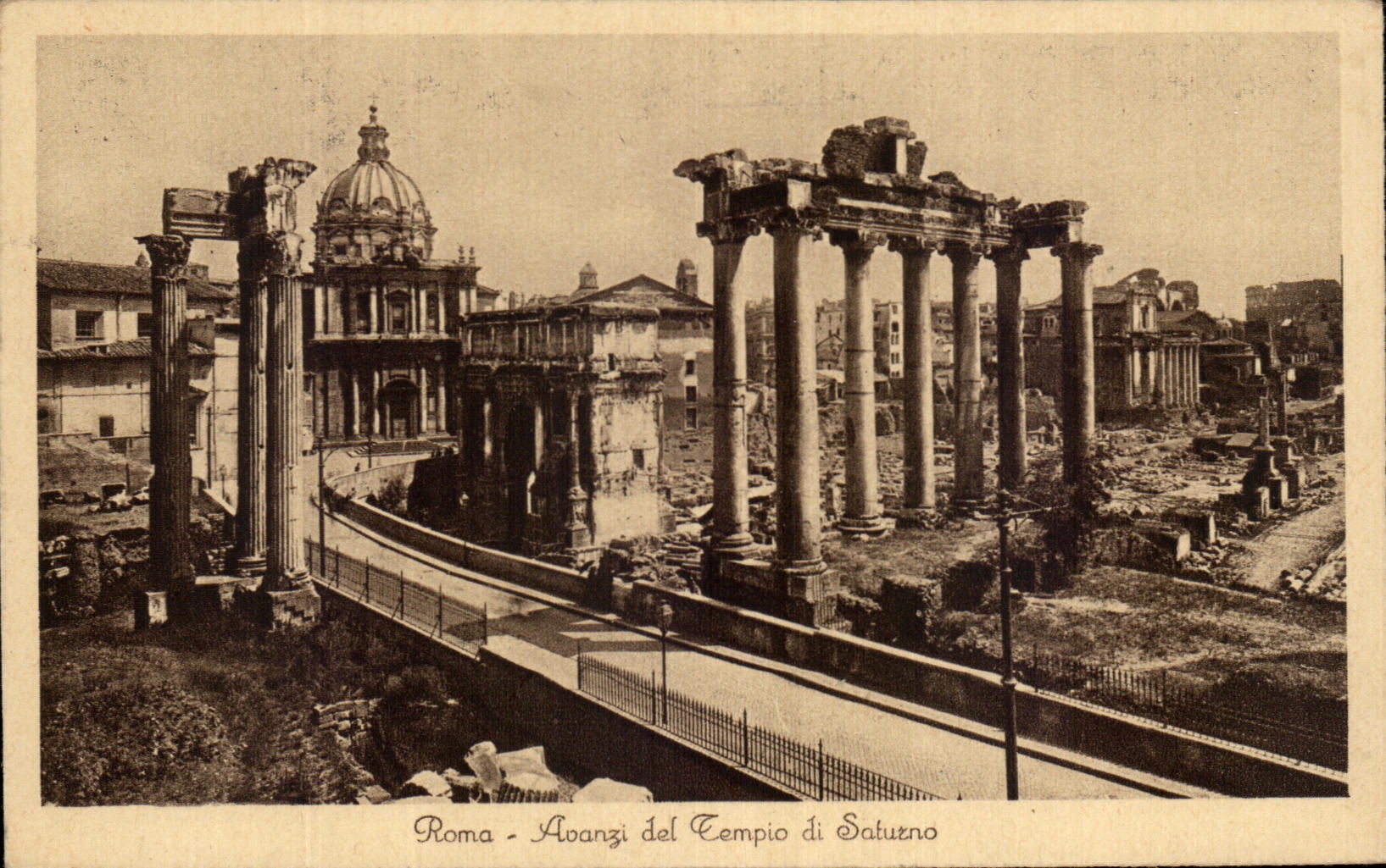 CPA Roma Avanzi Del Tempio Di Saturno
