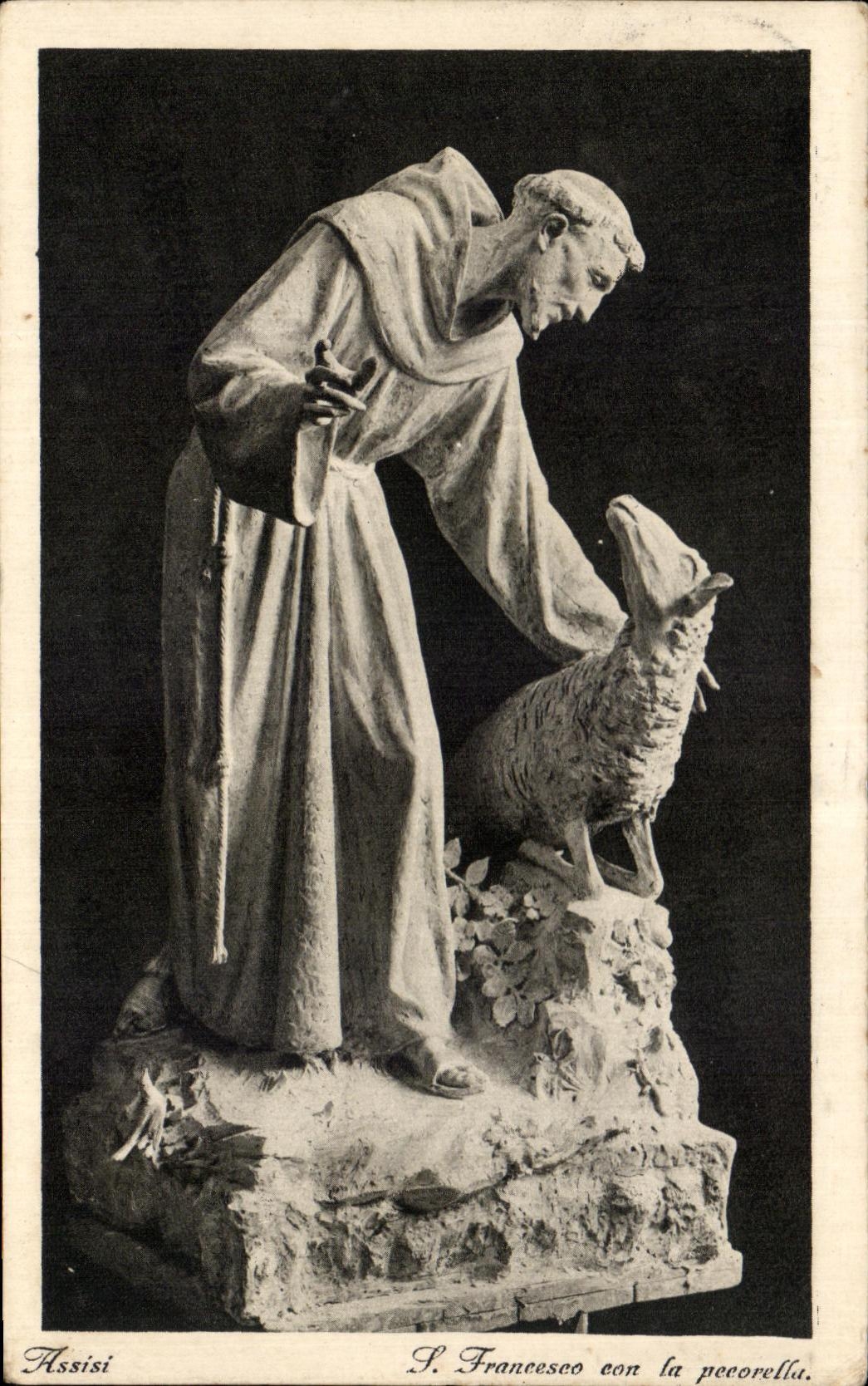 Ovejas de Pecorella del idiota de CPA Assisi Francisco