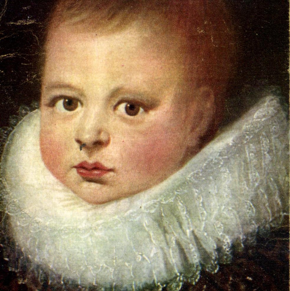 CPSM Alonso Sanchez Coello Tete d'enfant Musee d'Epinal 