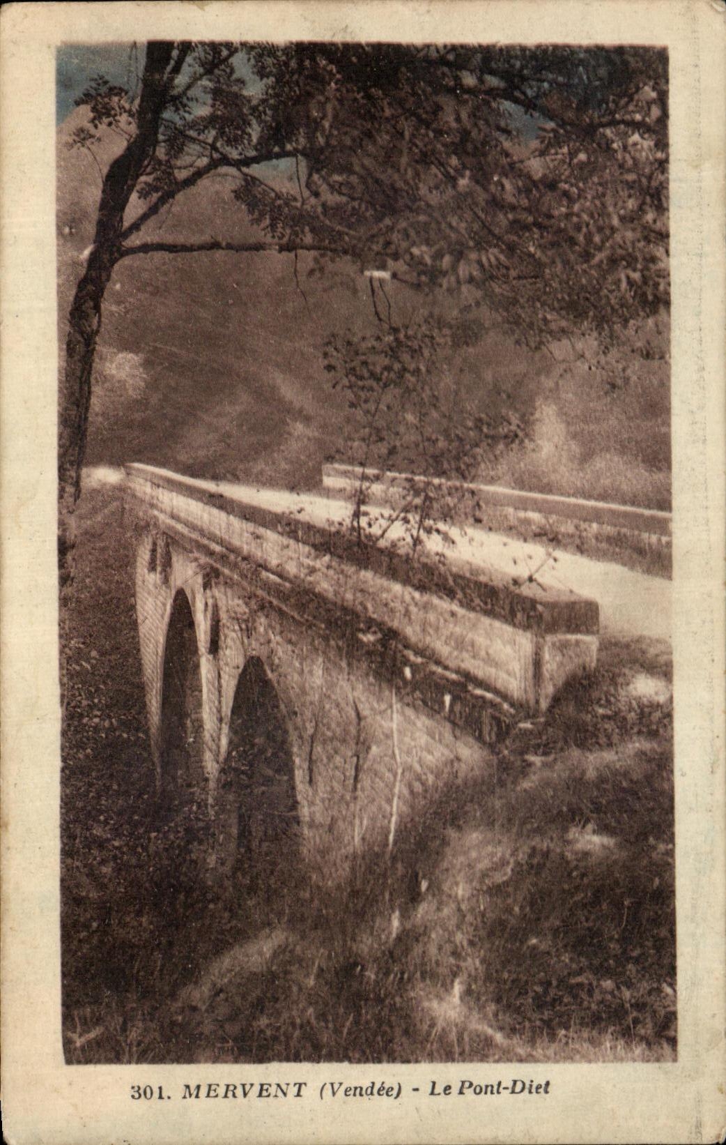 CPA Mervent el puente de la dieta