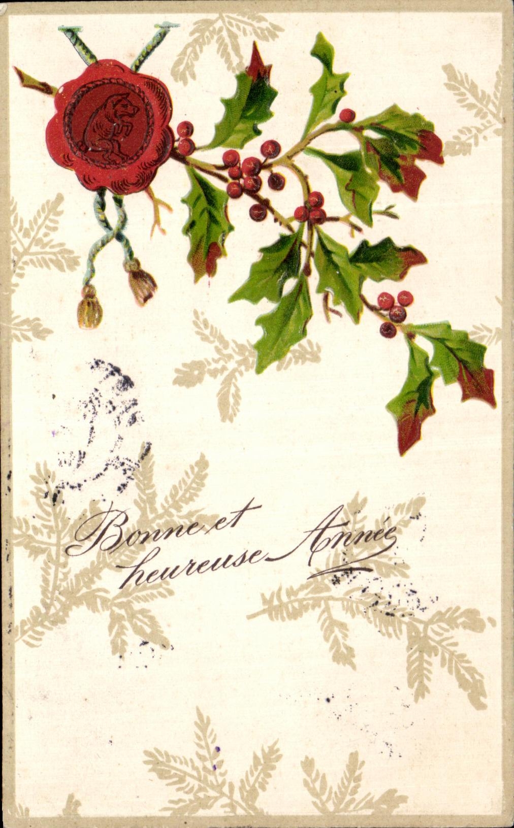 Buenas flores de la fantasia de CPA y ano feliz