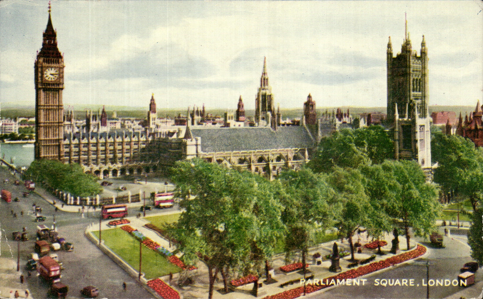 CPSM Parliament London Public garden