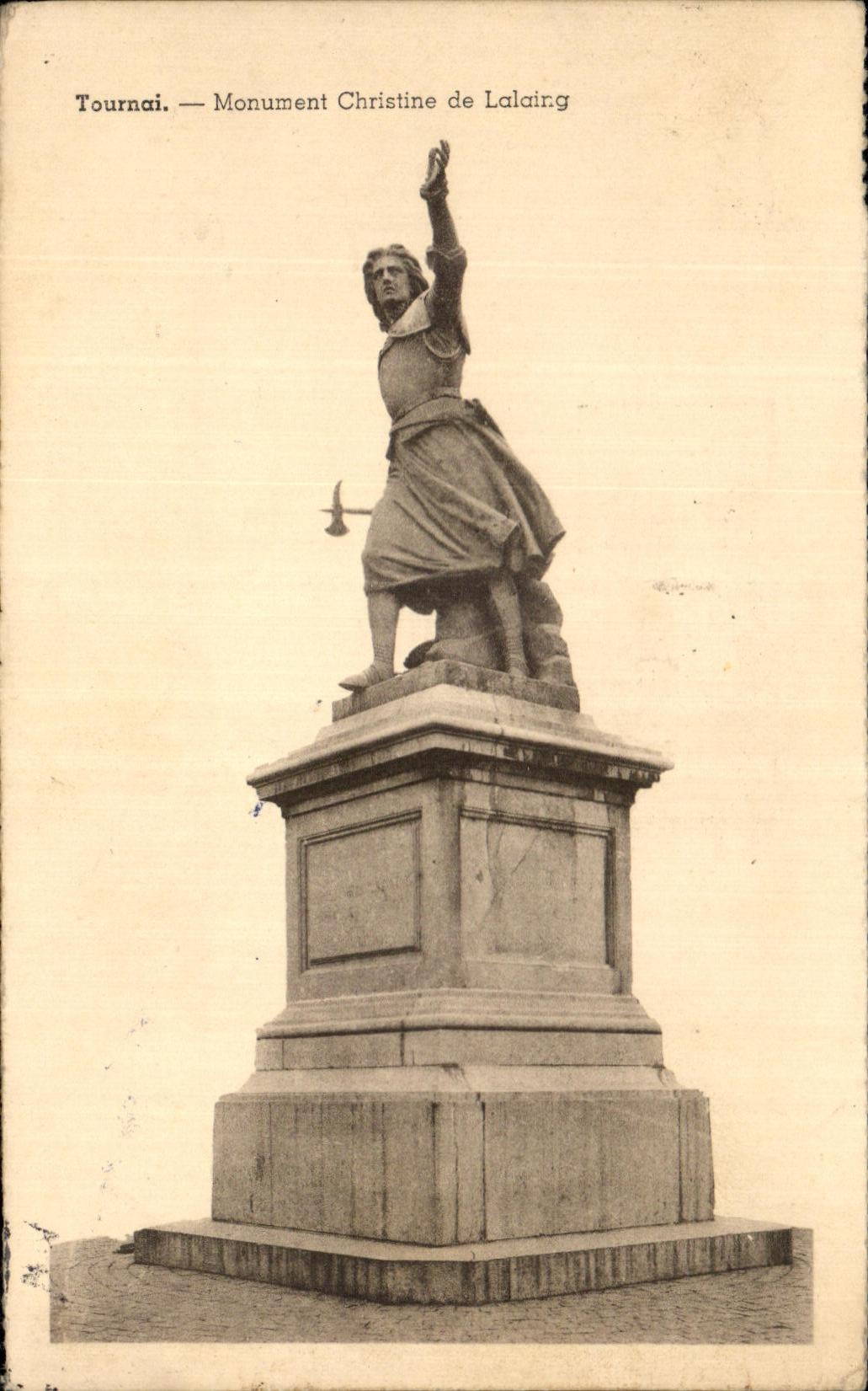 CPA Tournai Monument Chrisstine de Lalaing