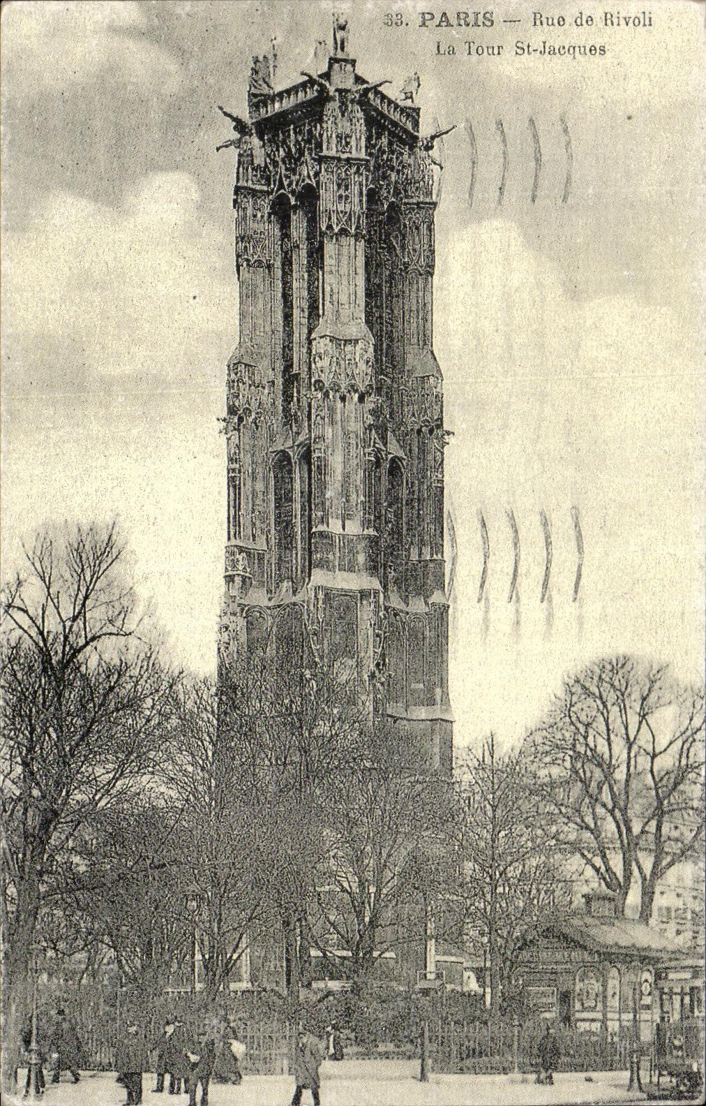REPRO Paris Street of Rivoli the Tower St Jacques