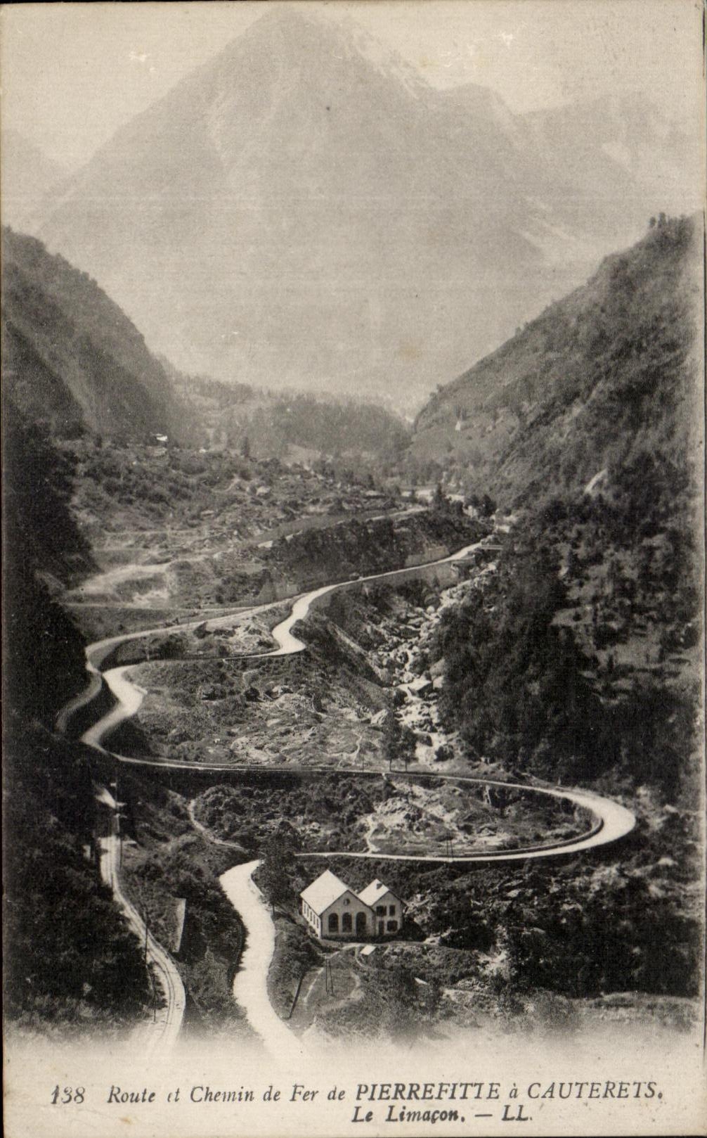 CPA Road and Railroad of Pierrefitte have Cauterets the Snail