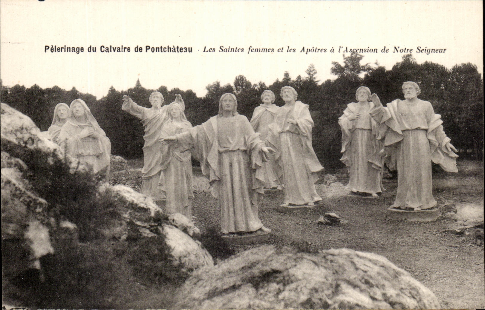 CPA Pilgrimage of the Martyrdom of Pontchateau holy women and apostles with the rise of Our Lord