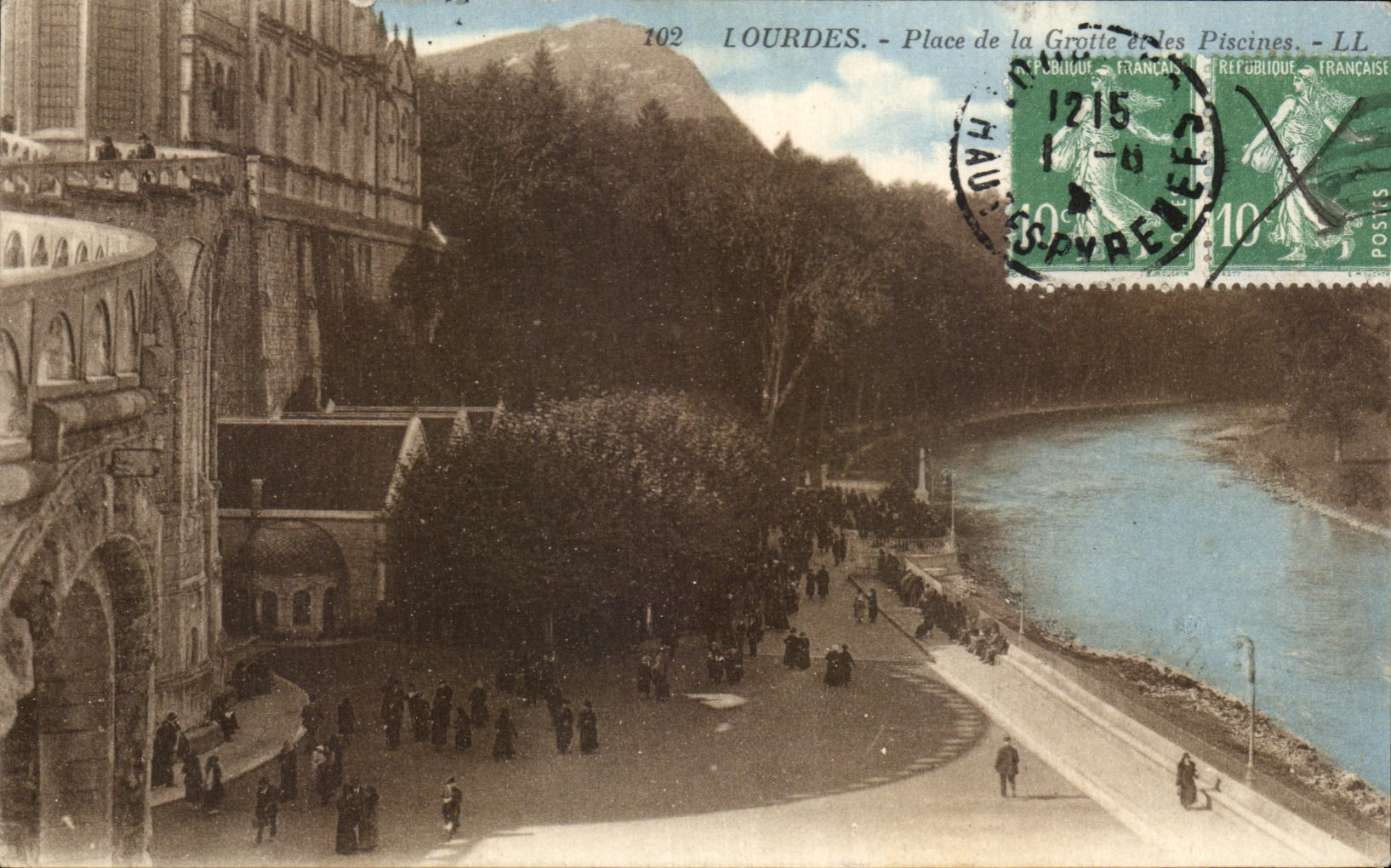 CPA Lourdes Place of the Cave and the Swimming pools