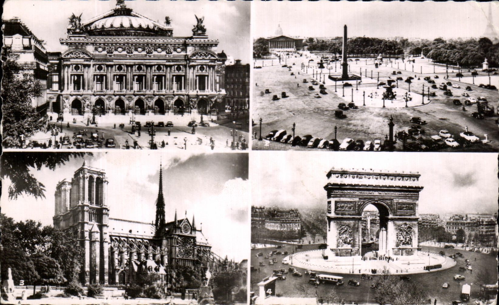 opera de CPSM Paris el lugar de la armonia nuestra senora Arc De Triomphe