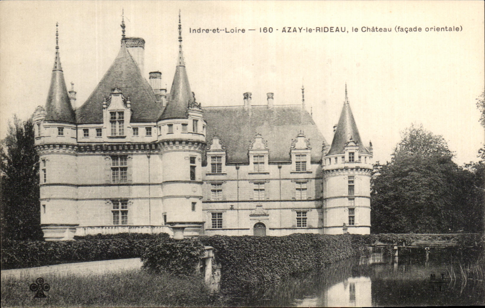 CPA Azay la cortina el castillo