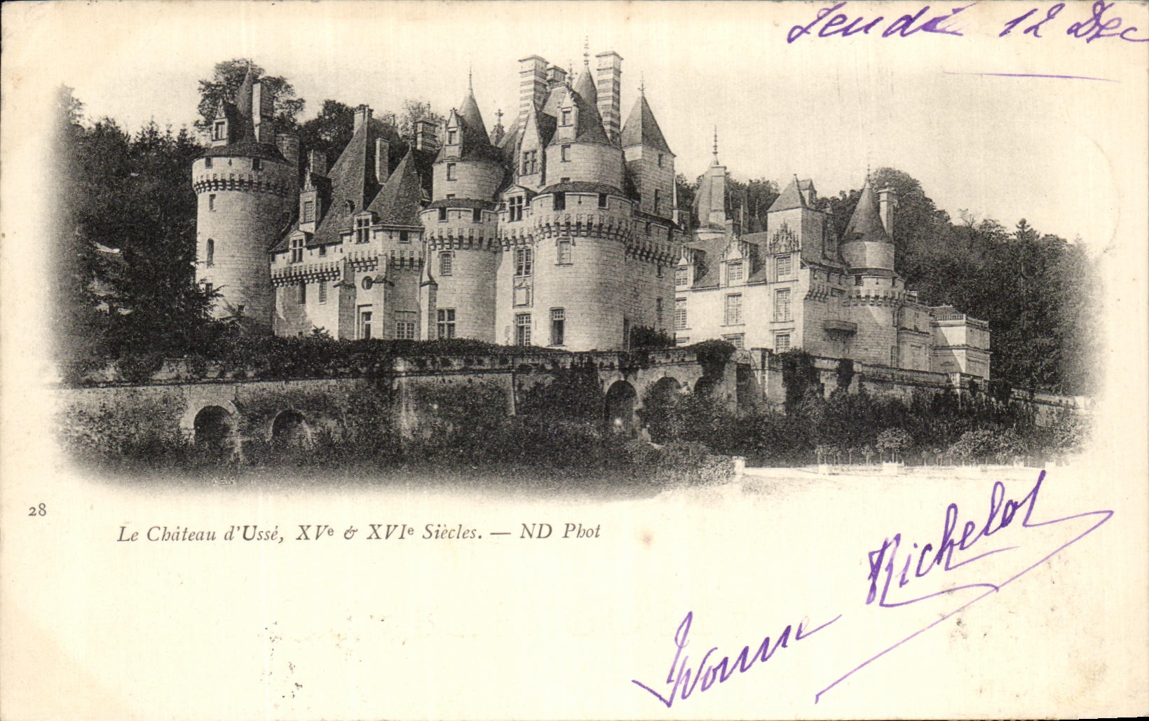 CPA Le Chateau d'Usse
