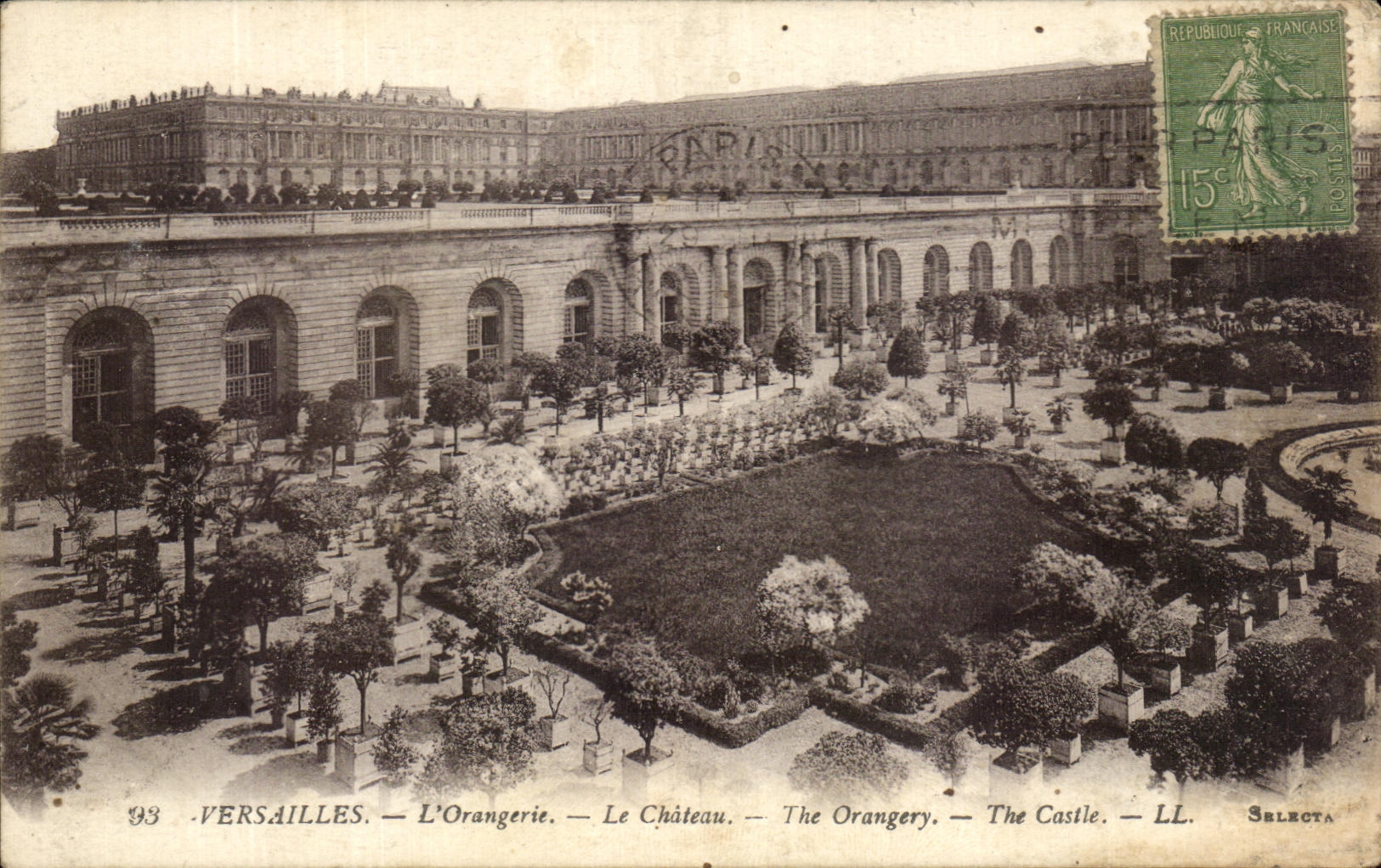 CPA Versailles L'Orangerie Le chateau 