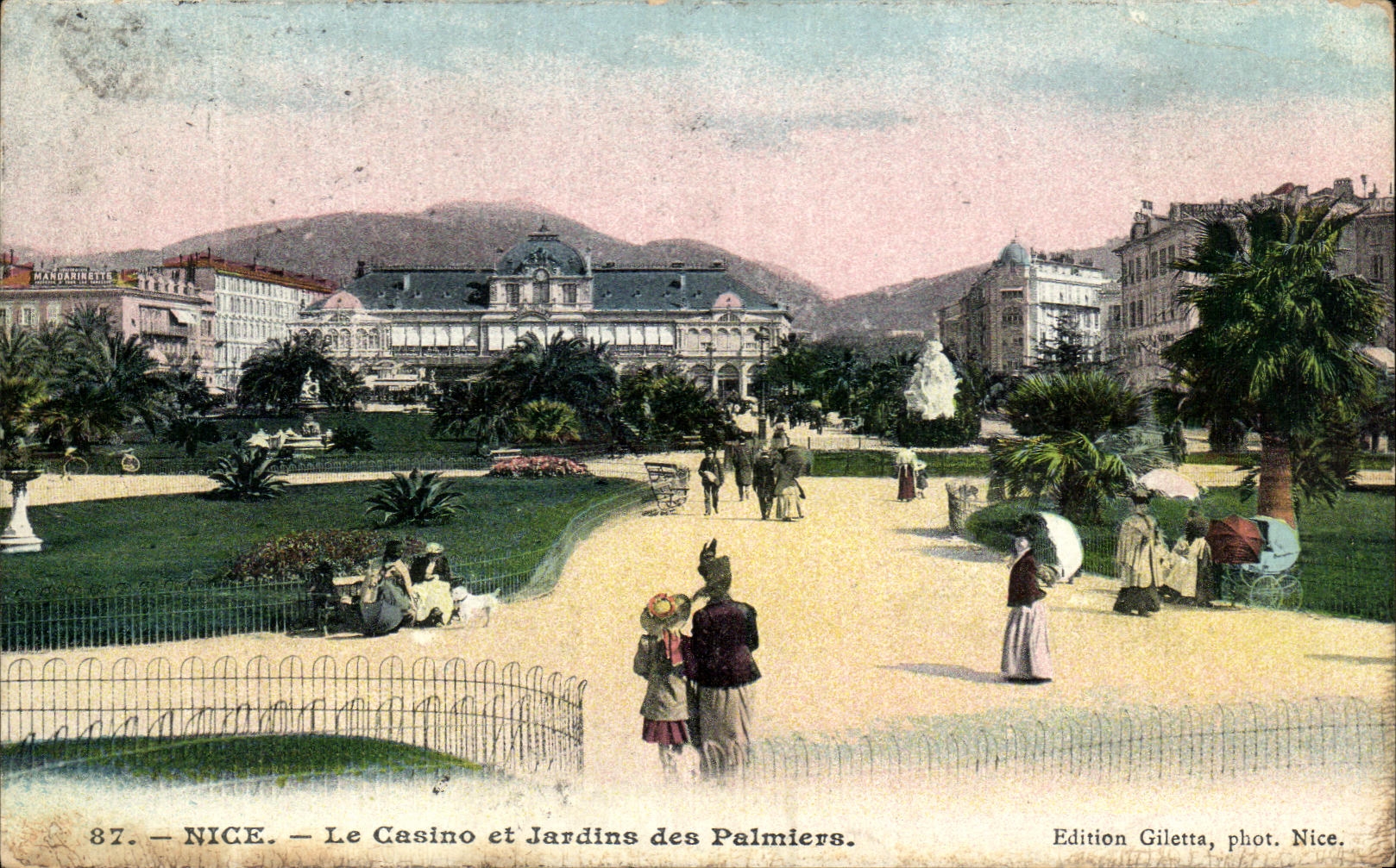 CPA Nice the Casino And Gardens Of the Palm trees