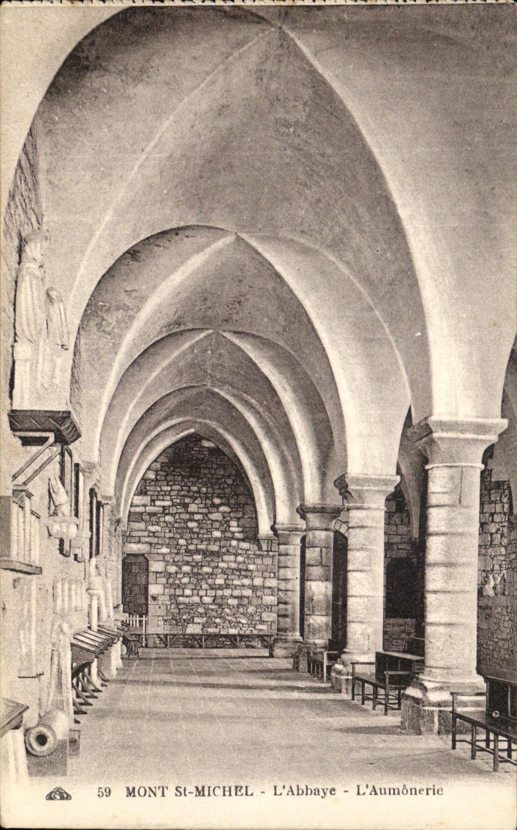 CPA Mount St Michel the abbey the Chaplaincy