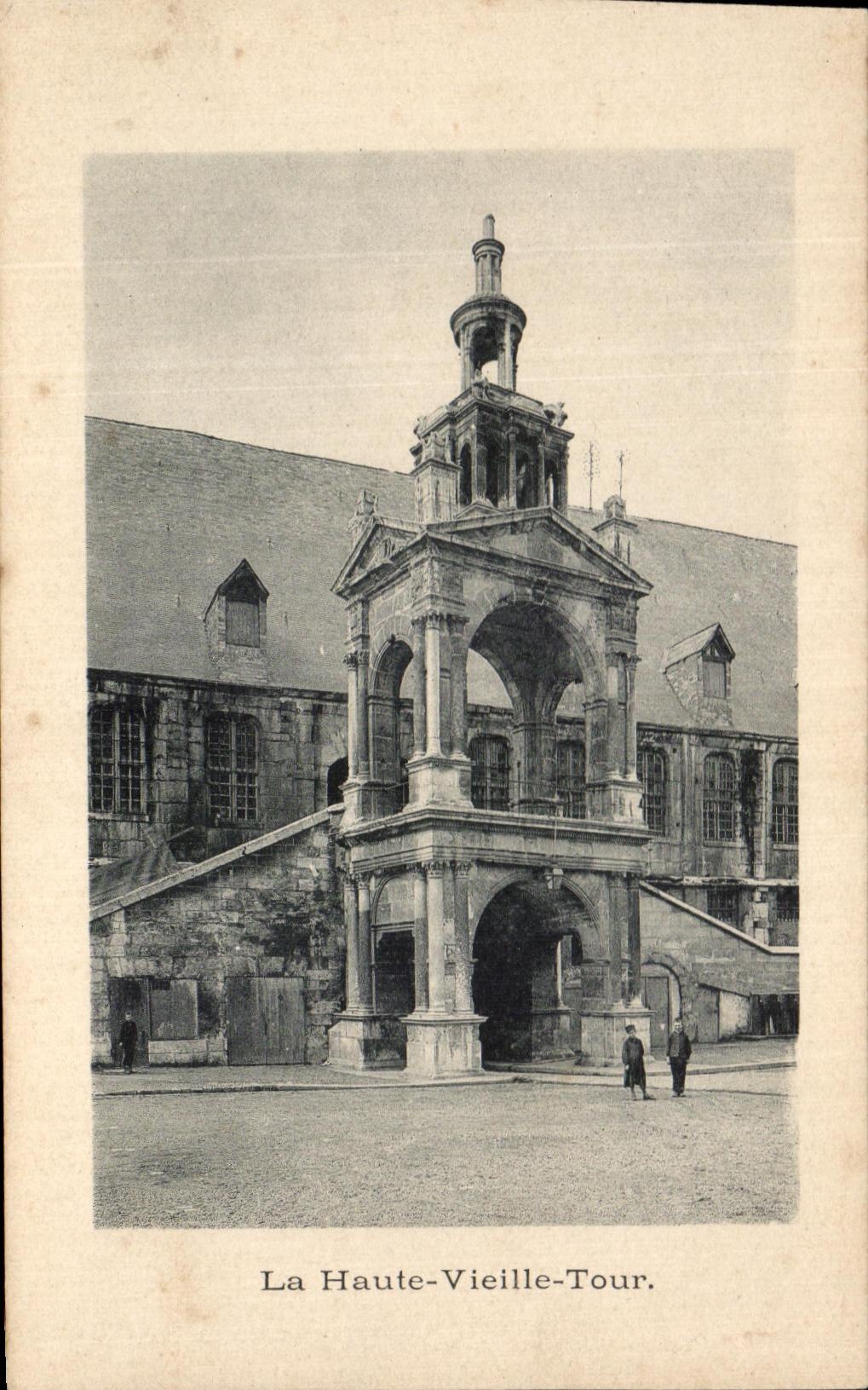 CPA the High Old woman Rouen Tower