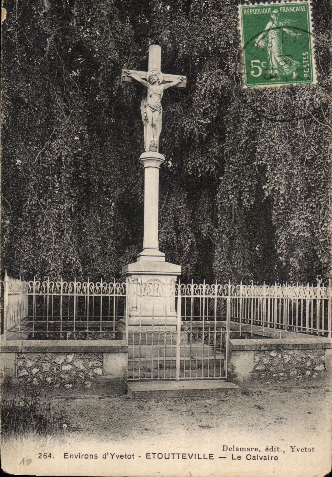 CPA Surroundings D' Yvetot Etoutteville the Martyrdom