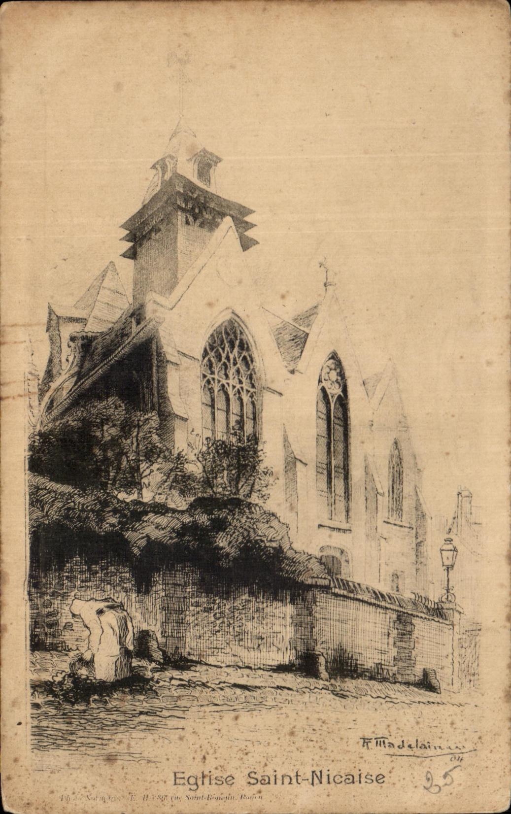 CPA Eglise Saint Nicaise