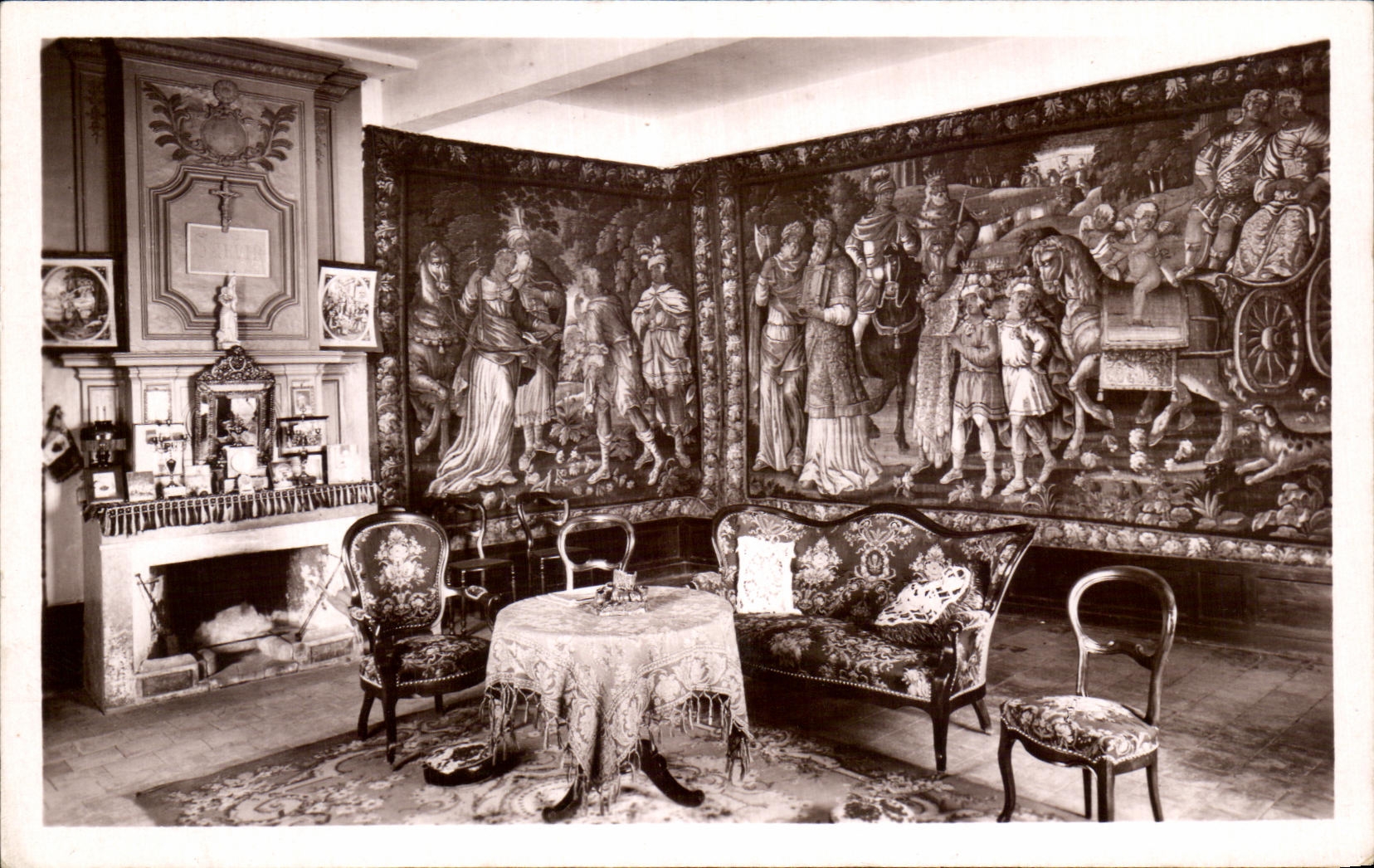 CPA Grignan Living room of the Presbytery and tapestries of Aubusson