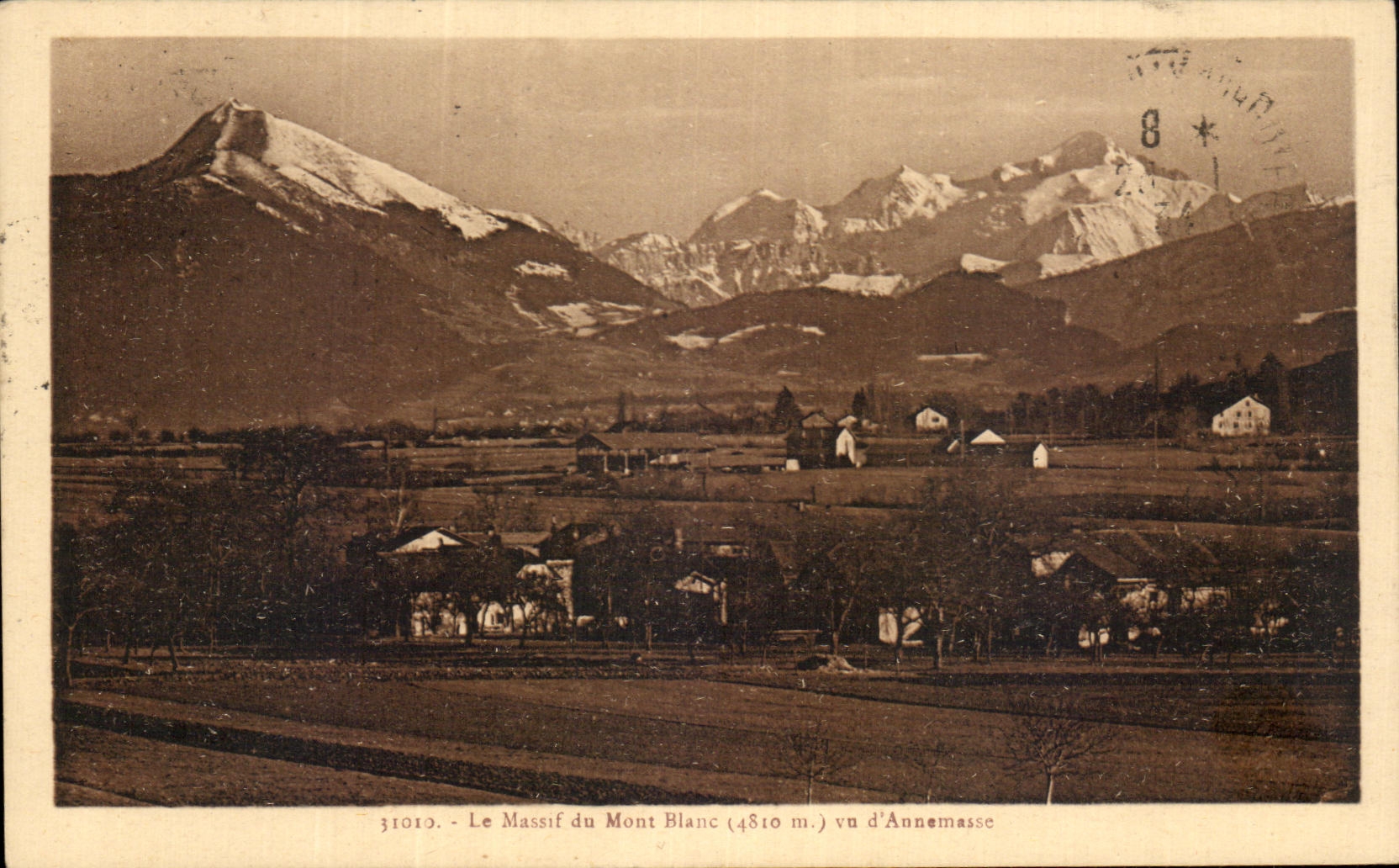CPA Mountain of the Mount Blanc Seen of Annemasse