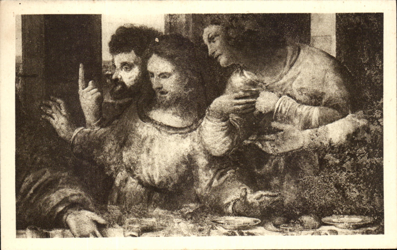 CPA Milano Cenacolo Prime gruppo destre del Redentore