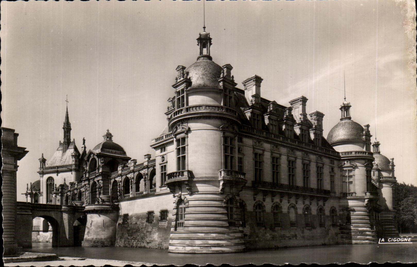 CPA Chantilly Le Chateau Facade Nord Est