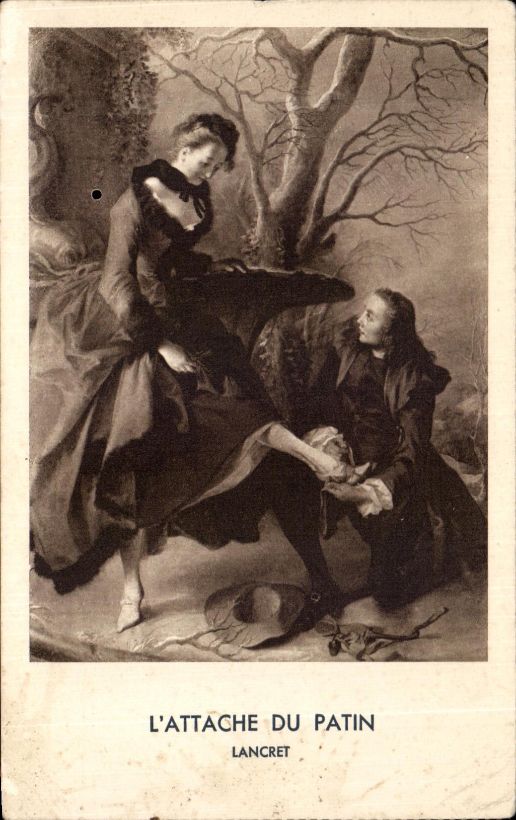 CPA L'Attaque Du Patin Lancret