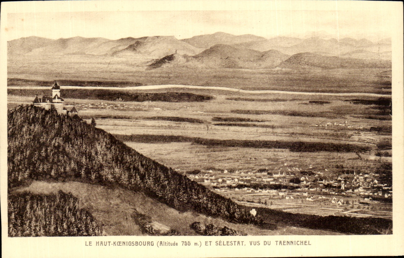 CPA High KoenigsBourg And Selestat Seen Of Taennichel