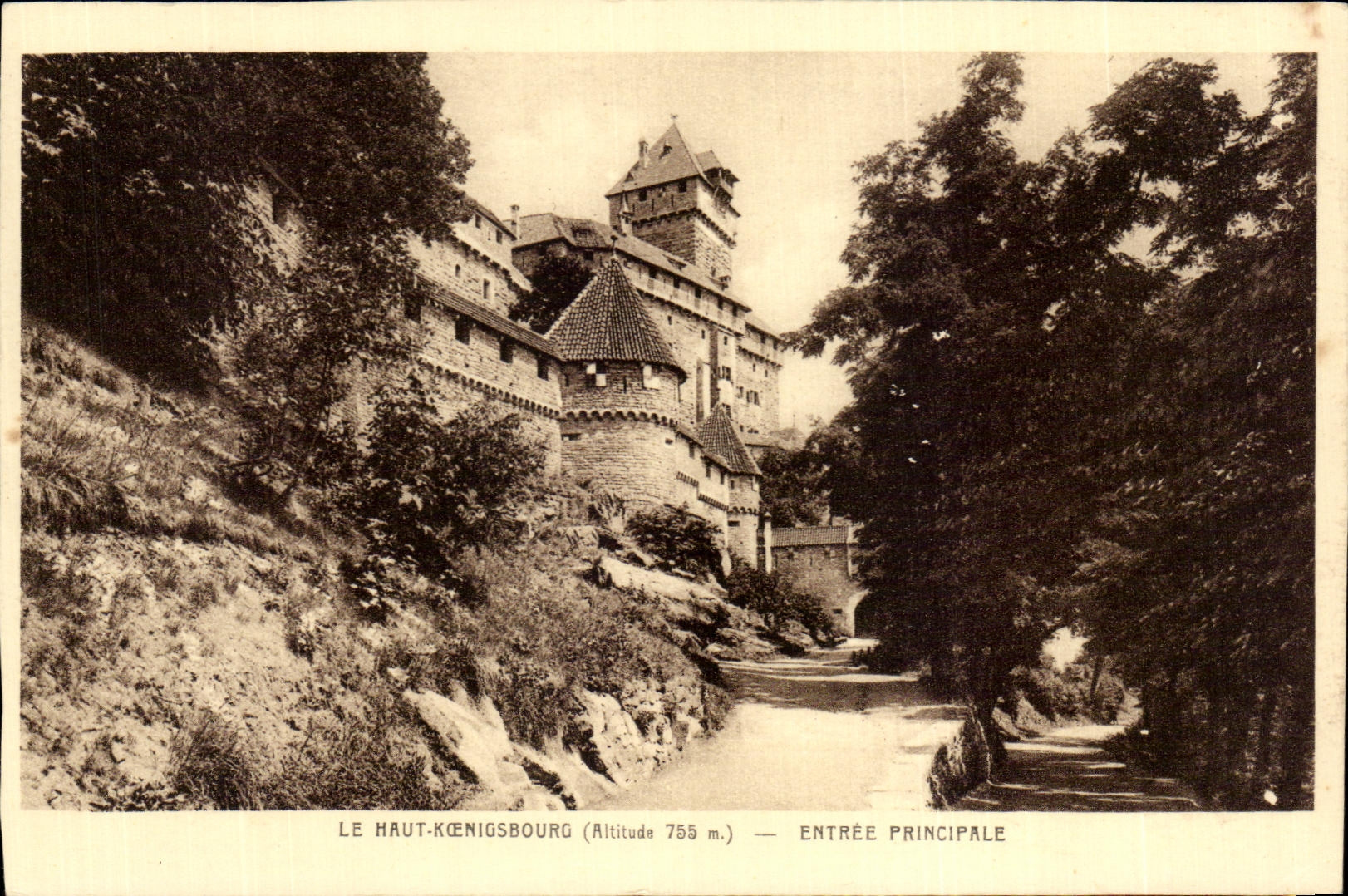 CPA High Koenigesbourg Main entrance