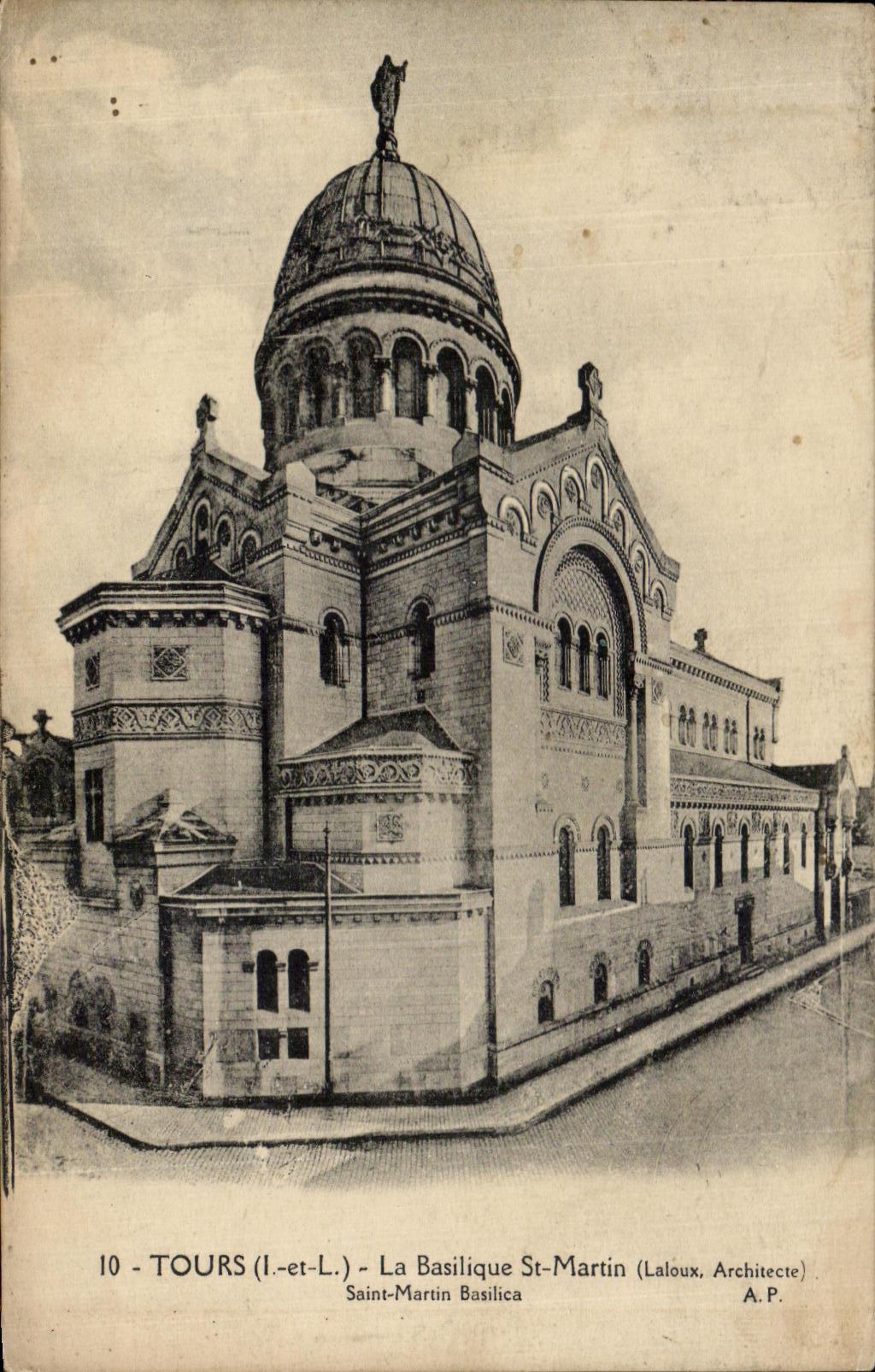 CPA Tours La Basilique St martin 